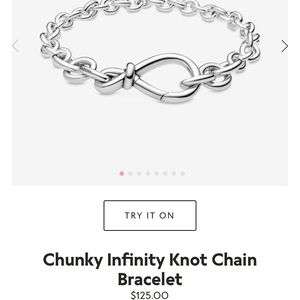Pandora Chunky infinity bracelet